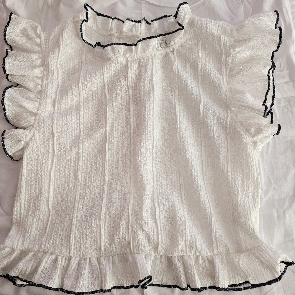 Ruffle Sleeve top